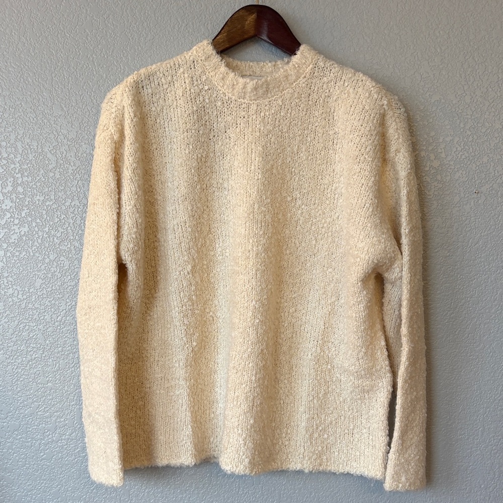SET Active Cream Women's Crew Neck Sweater
